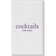 Big Word Cocktails Linen Like Guest Towels Image 4 of 4